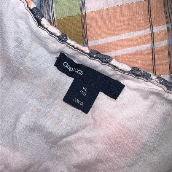 GapKids madras sundress Sz 12 - Picture 4 of 4